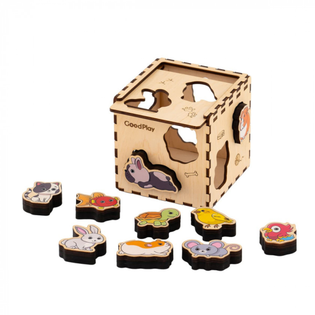Развивающие игрушки - Кубик-сортер Good Play Домашние животные (CUB-4-009)#8