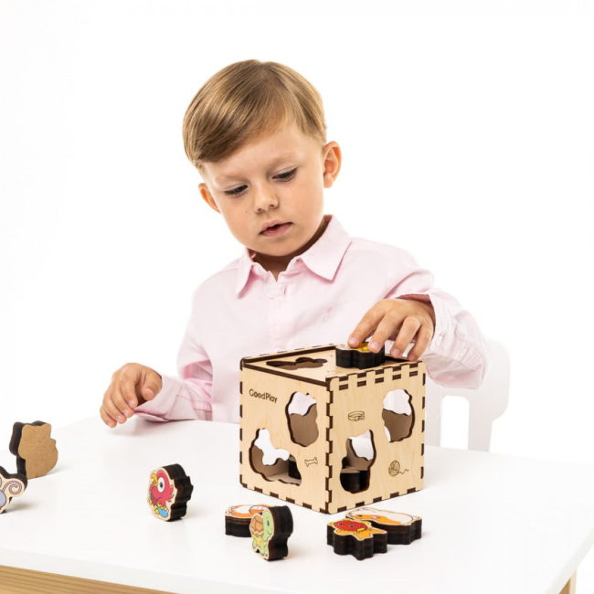 Развивающие игрушки - Кубик-сортер Good Play Домашние животные (CUB-4-009)#9