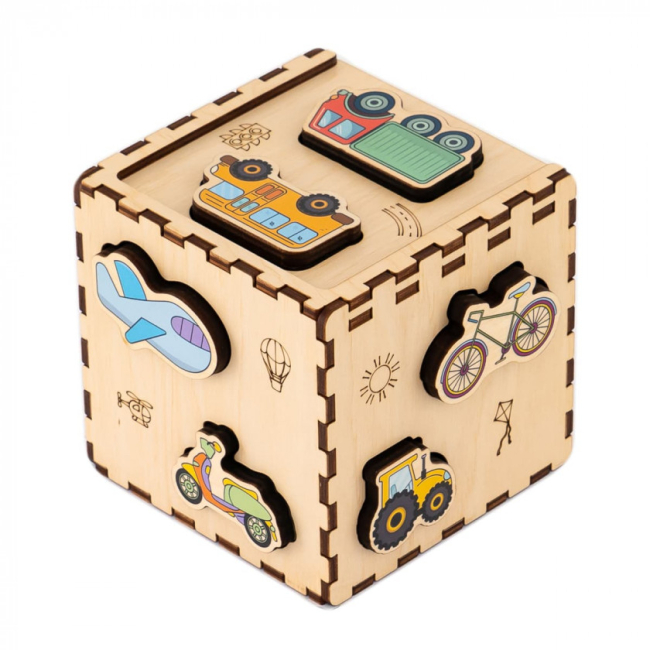 Розвивальні іграшки - Кубик-сортер Good Play Транспорт (CUB-4-011)#2