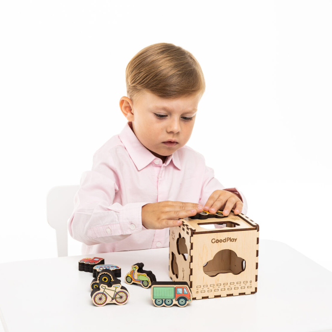 Розвивальні іграшки - Кубик-сортер Good Play Транспорт (CUB-4-011)#8
