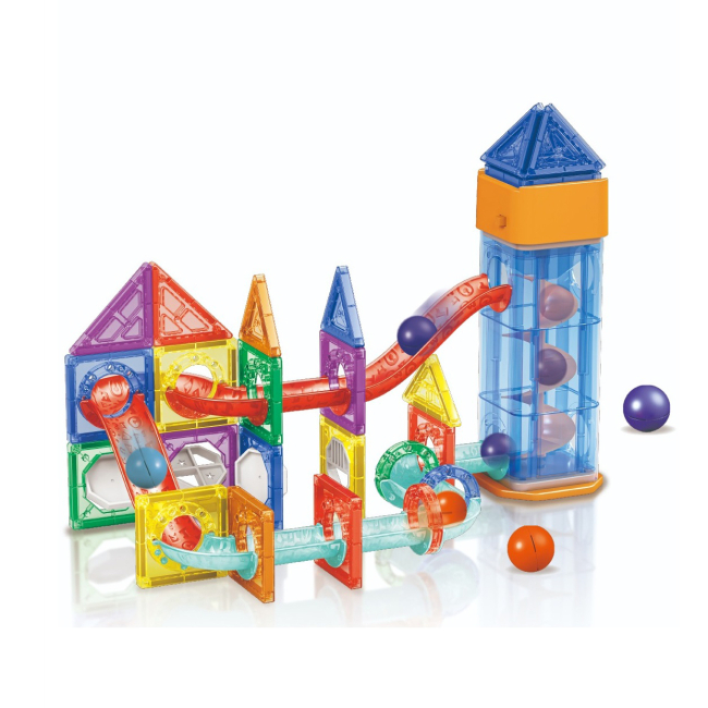 Магнітні конструктори - Магнітний конструктор Dezhi Лабіринт з кульками 61 деталь (HD130A)#2