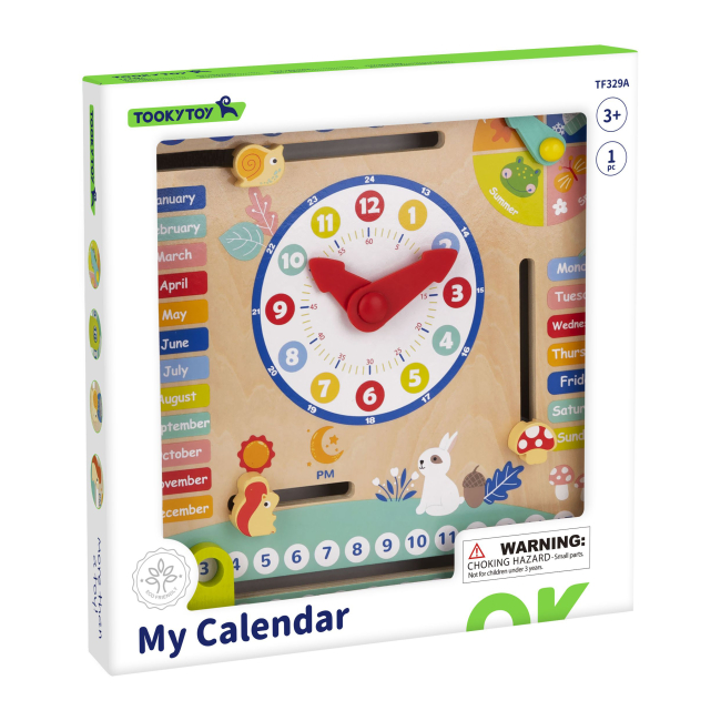Обучающие игрушки - Обучающая игрушка Tookytoy Календарь (TF329A)#2