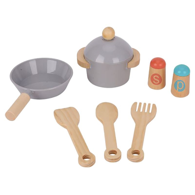 Дитячі кухні та побутова техніка - Ігровий набір Tookytoy Кухня з посудою (TH870)#3