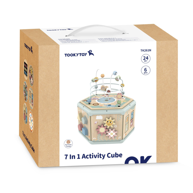 Розвивальні іграшки - Бізікуб Tookytoy Лабіринт 7 в 1 (TK261N)#2