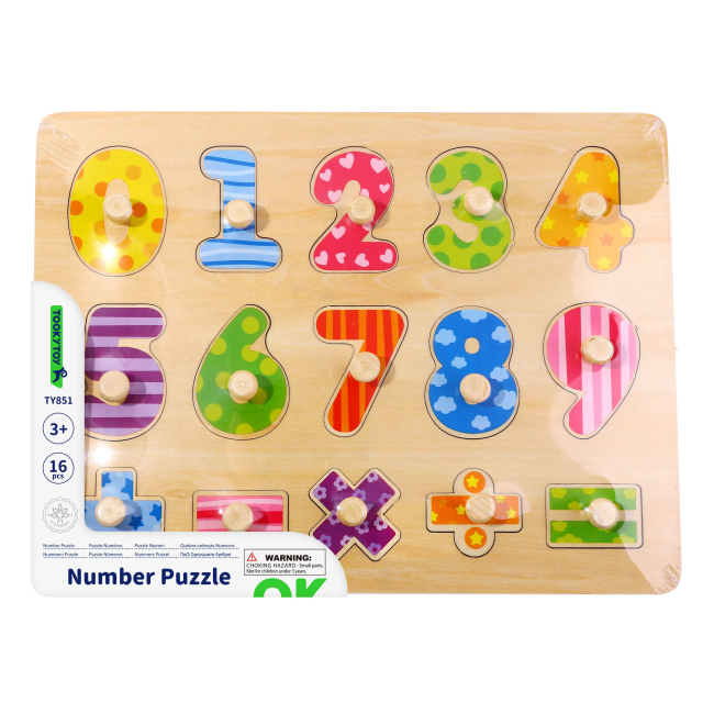 Обучающие игрушки - Развивающая игрушка Tookytoy Рамка с цифрами (TY851)#2