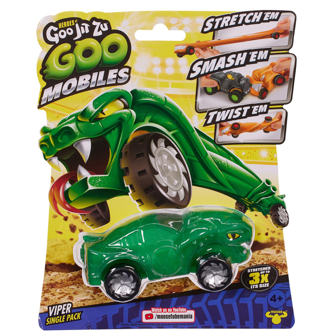Антистрес іграшки - Стретч-антистрес Goo Jit Zu Герої Гуджитсу Машинка Вайпер (123655)#2