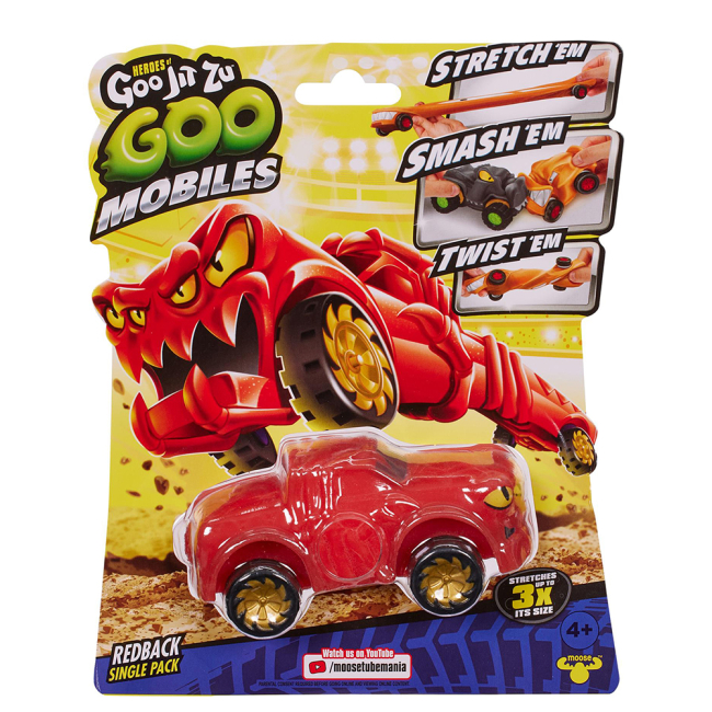 Антистрес іграшки - Стретч-антистрес Goo Jit Zu Герої Гуджитсу Машинка Редбек (123656)#2