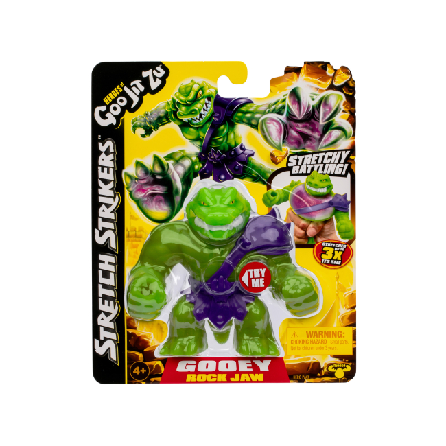 Антистрес іграшки - Cтретч-антистрес Goo Jit Zu Stretch strikers Рок Джо (123645)#2