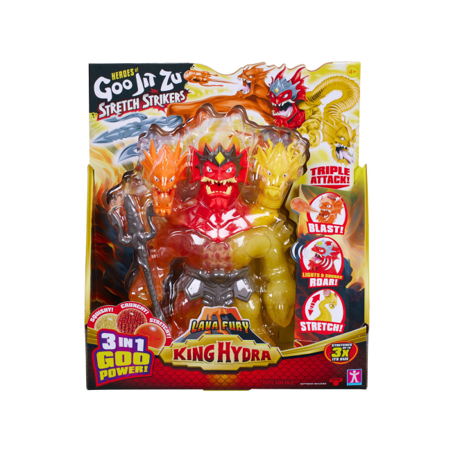Антистресс игрушки - Стретч-антистресс Goo Jit Zu Stretch strikers Король Ярость Гидра (123648)#2