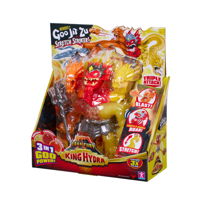 Антистресс игрушки - Стретч-антистресс Goo Jit Zu Stretch strikers Король Ярость Гидра (123648)#3