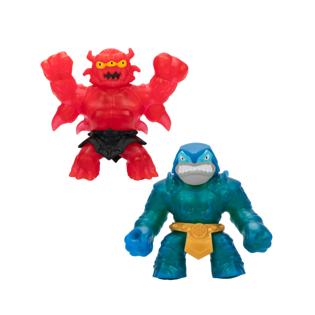 Антистресс игрушки - Набор стретч-антистресс Goo Jit Zu Stretch strikers Траш и Редбек (123650)#2