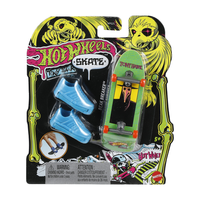 Антистрес іграшки - Скейт із взуттям Hot Wheels Tony Hawk Neon в асортименті (HPG21/10)#3