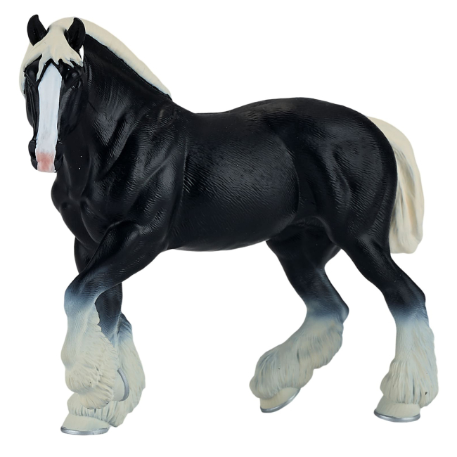 Фігурки тварин - Фігурка Mojo Клайдсдейлський чорний кінь (381083)#2