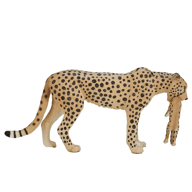 Фігурки тварин - Фігурка Mojo Cамка гепарда з дитинчам (387167)#4