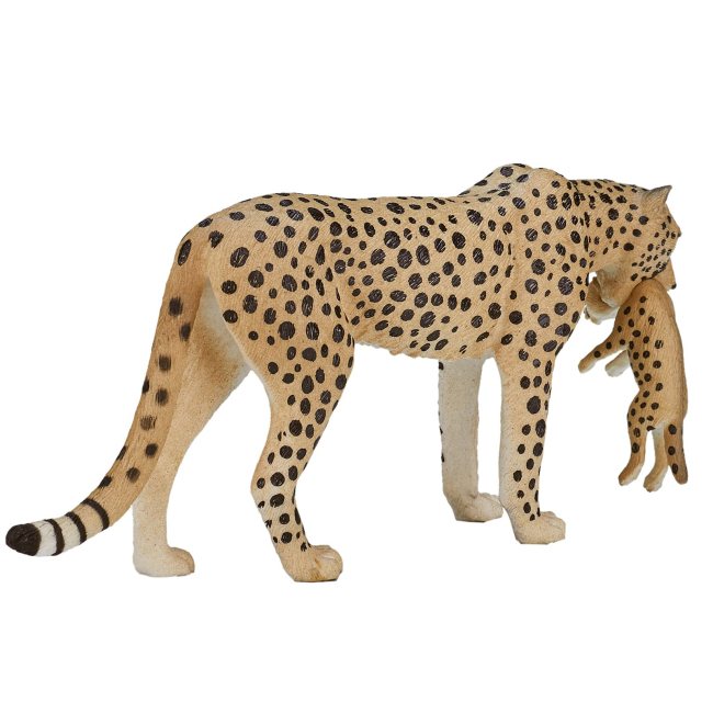 Фігурки тварин - Фігурка Mojo Cамка гепарда з дитинчам (387167)#5