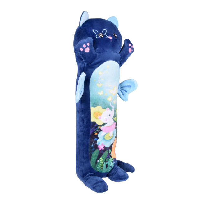М'які тварини - М'яка іграшка Shantou Jinxing Кіт Батон темно-синій (HKF2202/2)#2