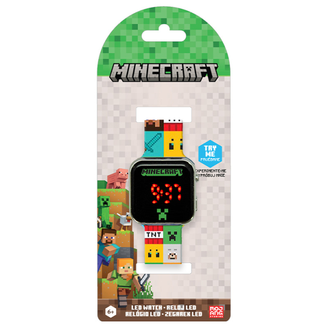 Смарт-годинники та фітнес браслети - Годинник Kids Licensing Minecraft led (MIN4272)#2