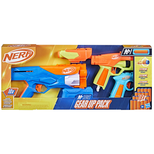 Помповое оружие - Набор игрушечных бластеров Nerf N Series Gear Up Pack (F8633)#3