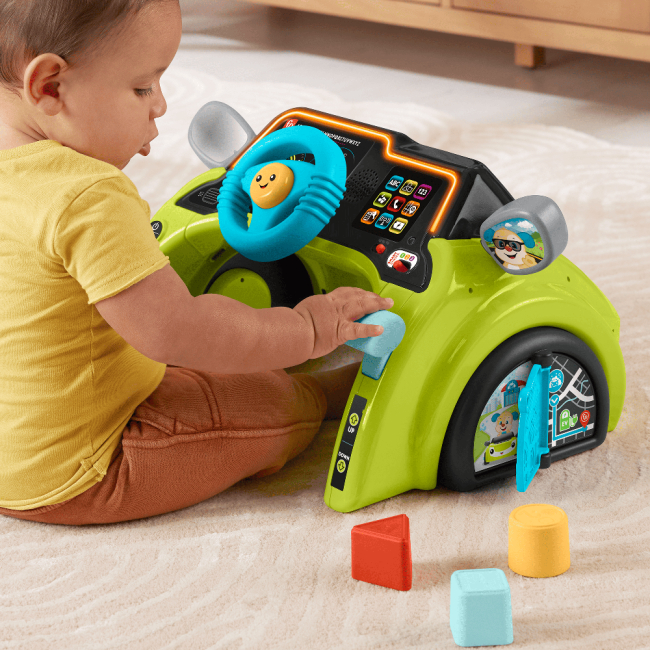 Развивающие игрушки - Интерактивный руль Fisher-Price Laugh & Learn Маленький водитель (HTW88)#4