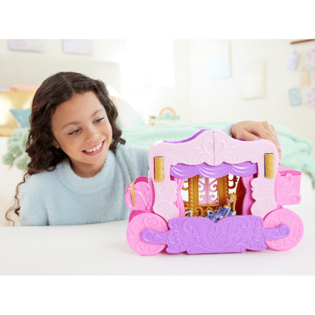 Куклы - Игровой набор Disney Карета-замок с мини куклой Аврора 2 в 1 (HWX17)#5