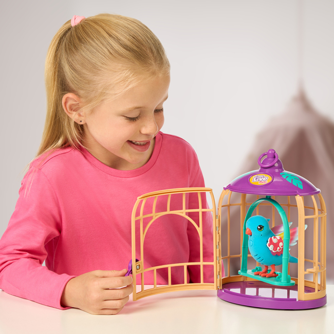 Фигурки животных - Интерактивная игрушка Little Live Pets Говорящая тропическая птичка Панго Панго (26614)#5