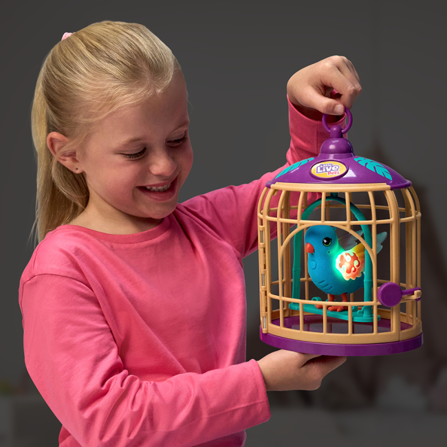 Фигурки животных - Интерактивная игрушка Little Live Pets Говорящая тропическая птичка Панго Панго (26614)#6