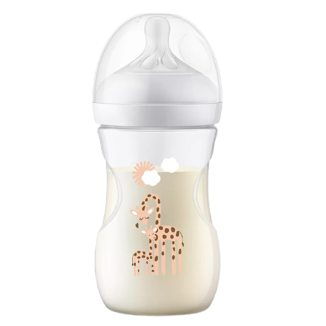 Товары по уходу - Бутылочка для кормления Avent Natural Природный поток Жираф (SCY903/66)#2