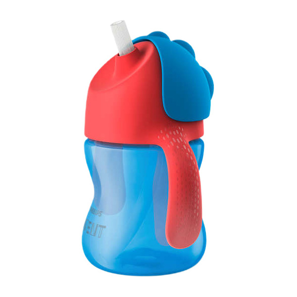 Товари для догляду - Поїльник Avent з трубочкою-непроливайкою синій (SCF796/01)#2