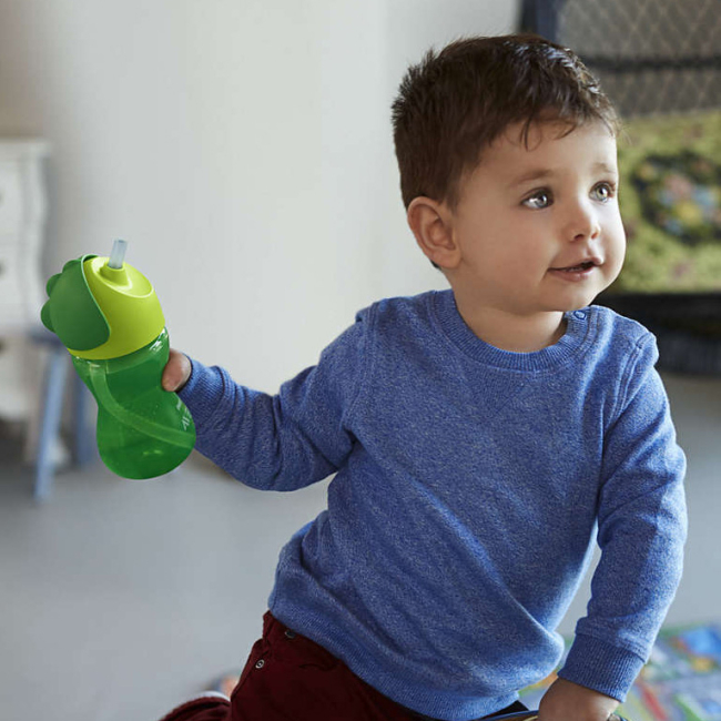 Товары по уходу - Поильник Avent с трубочкой-непроливайкой зеленый (SCF798/01)#3