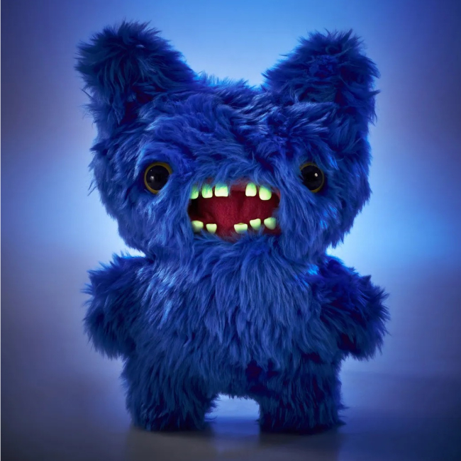 Персонажи мультфильмов - Мягкая игрушка Fuggler FuggGlow Сияюще-синий cкрежетун (15716A)#4