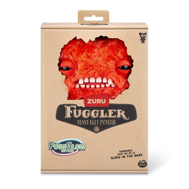 Персонажі мультфільмів - М'яка іграшка Fuggler FuggGlow Сяючо-червоний Ням-нямчик (15716D)#2