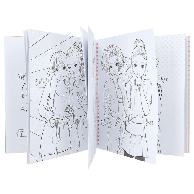 Товары для рисования - Книжка для раскрашивания Top Model Cutie star (0412434)#4