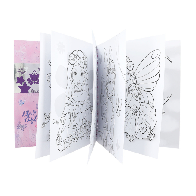 Товары для рисования - Книжка для раскрашивания Top Model Fairy love (0412976)#3