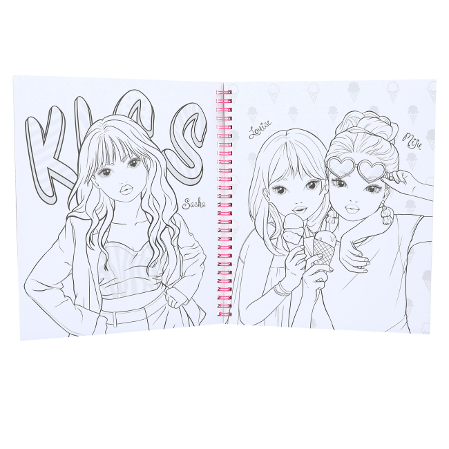 Товари для малювання - Книжка для розфарбовування Top Model Пайетки (0412977)#3