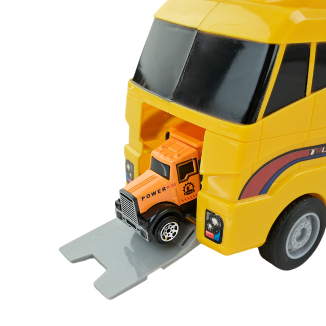 Транспорт и спецтехника - Игровой набор Автопром Трейлер с машинками (PS006-4)#3