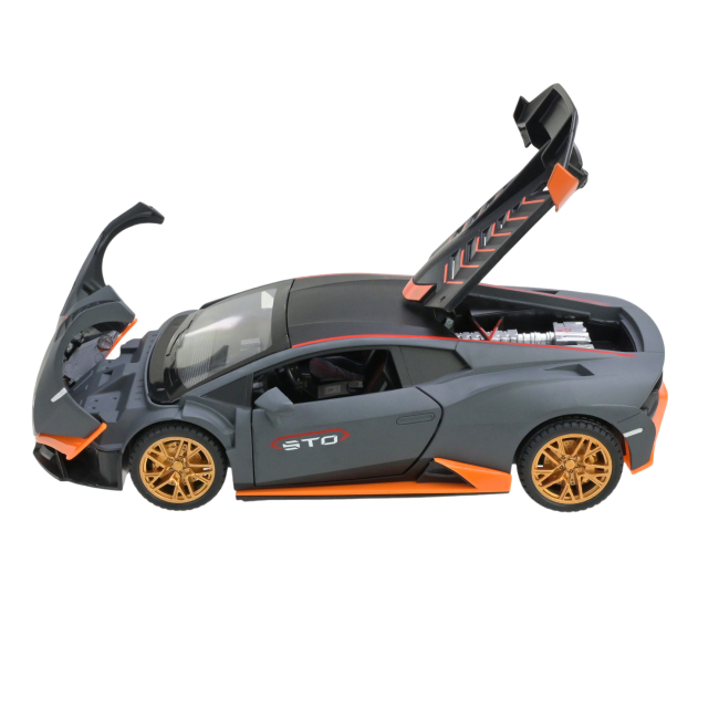 Автомоделі - Автомодель Автопром Lamborghini темно-сіра (AP7704/1)#4