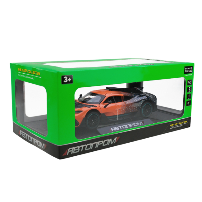 Автомодели - Автомодель Автопром Mercedes оранжевая (AP7705/3)#4