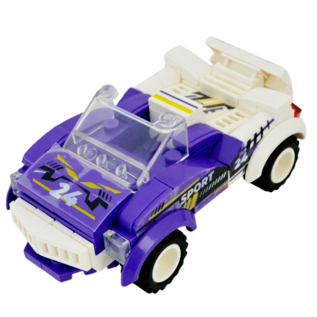 Конструкторы с уникальными деталями - Конструктор IBLOCK Kids hits Две спортивные машины 208 деталей (KH52/003)#3