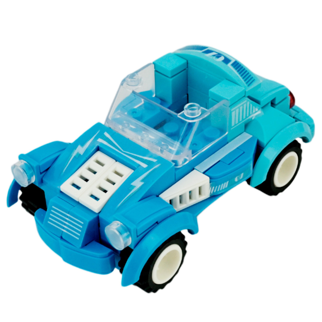 Конструкторы с уникальными деталями - Конструктор IBLOCK Kids hits Две спортивные машины 208 деталей (KH52/004)#3