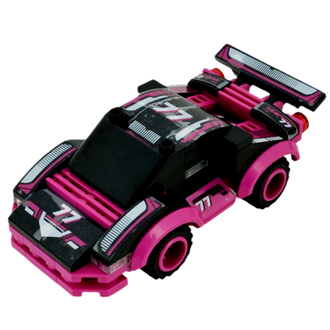 Конструктори з унікальними деталями - Конструктор IBLOCK Kids hits Дві спортивні машини 214 деталей (KH52/005)#4