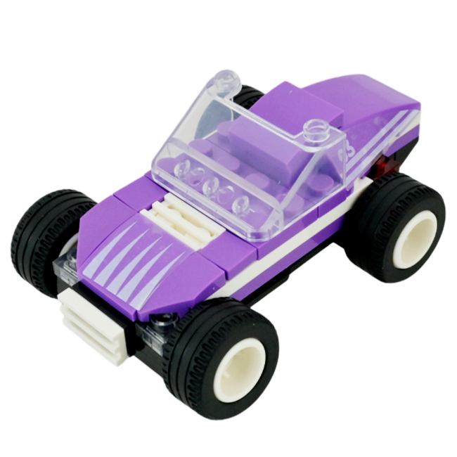 Конструктори з унікальними деталями - Конструктор IBLOCK Kids hits Спорткар фіолетовий 47 деталей (KH52/001/2)#2