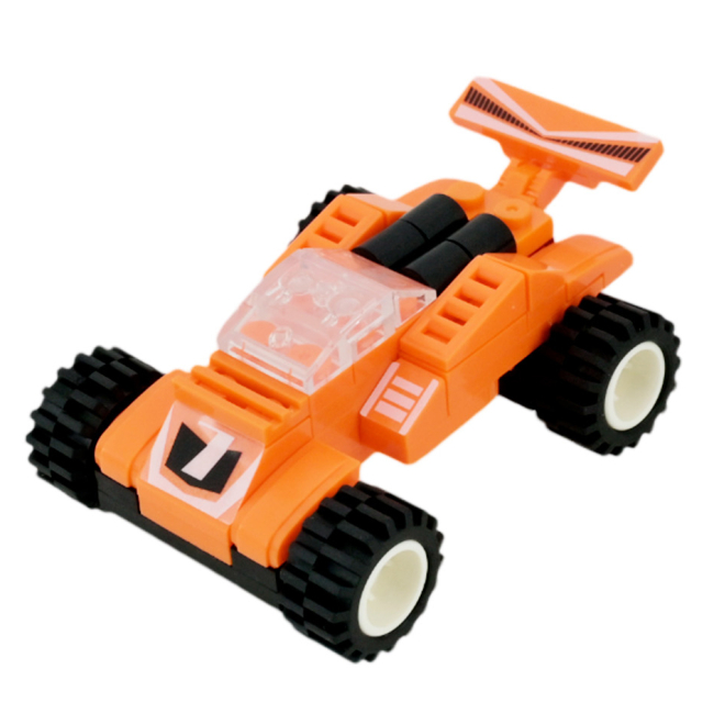 Конструктори з унікальними деталями - ​Конструктор IBLOCK Kids hits Спорткар помаранчевий 51 деталь (KH52/001/4)#2