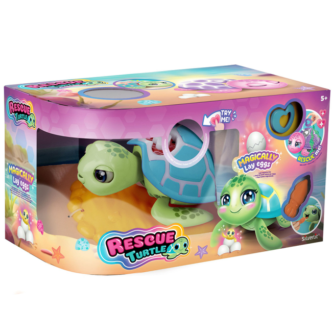 Фигурки животных - Интерактивная фигурка Silverlit Спаси черепаху зеленая (88635)#7
