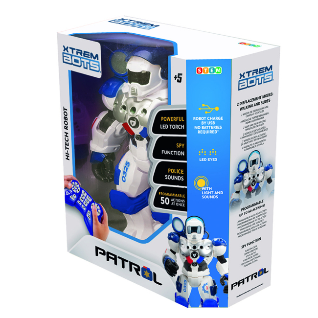 Роботы - Робот Blue Rocket Патрульный Stem (XT380972)#4