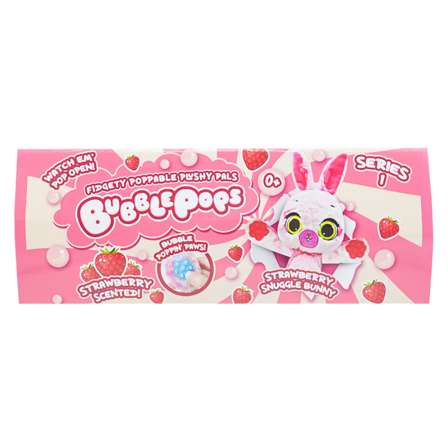 М'які тварини - М’яка іграшка Bubble Pops Полуничне зайченя 34 см (2312004/4)#4