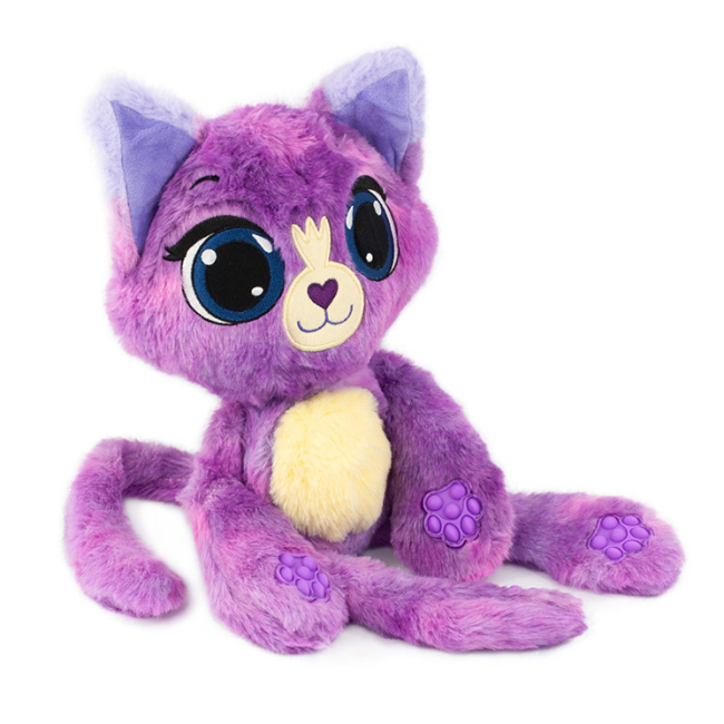 Мягкие животные - Мягкая игрушка Bubble Pops Виноградный котенок 34 см (2312004/5)#2