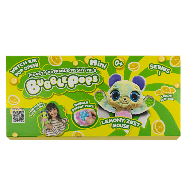 Мягкие животные - Мягкая игрушка Bubble Pops Лимонный мышонок 20 см (2402005/3)#4