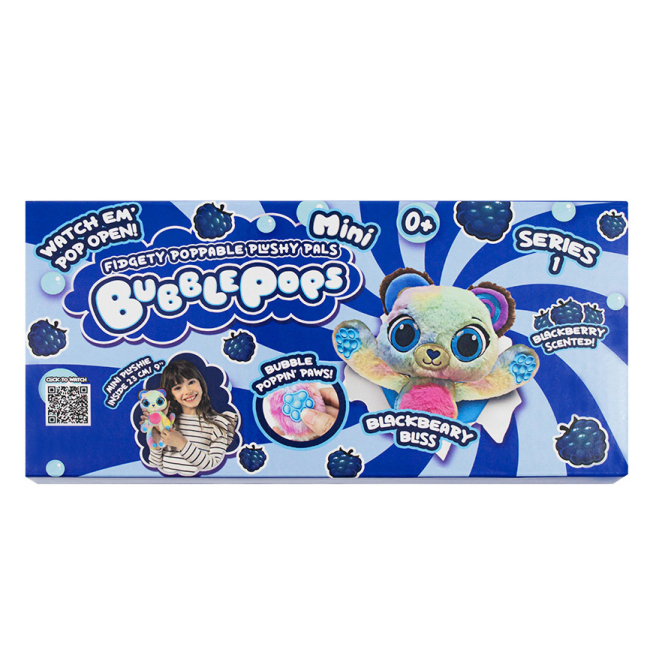 М'які тварини - М’яка іграшка Bubble Pops Чорничне ведмежа 20 см (2402005/8)#4