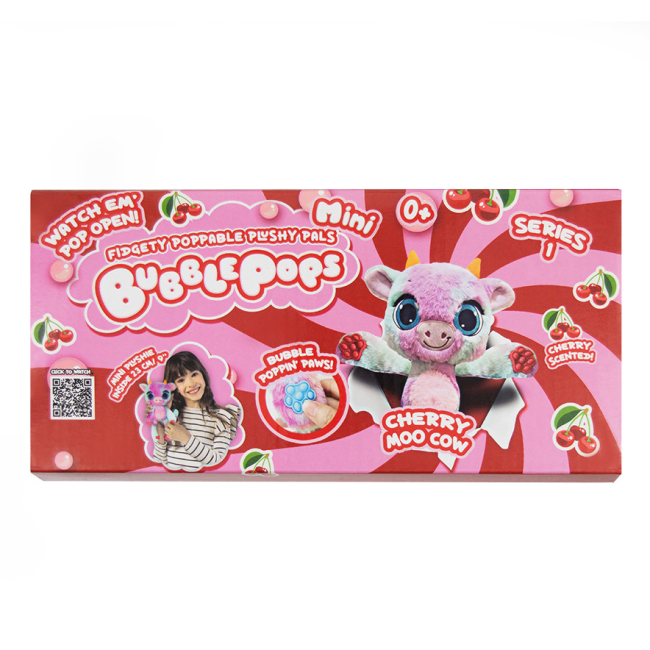 М'які тварини - М’яка іграшка Bubble Pops Вишнева корівка 20 см (2402005/10)#4