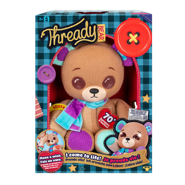 Мягкие животные - Интерактивная игрушка Thready Bear Мишка Треди 36 см (123794)#4
